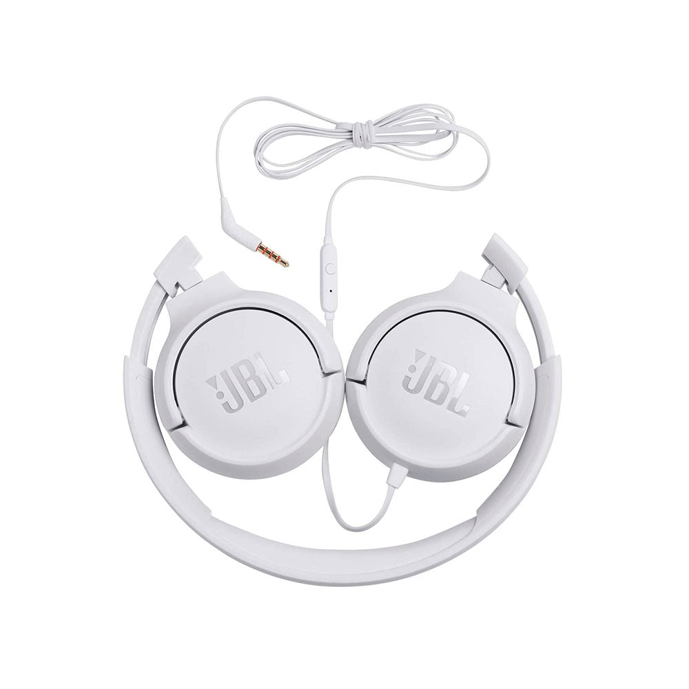 Open Box - Audífonos Jbl Tune T500 On ear Con Cable Blanco