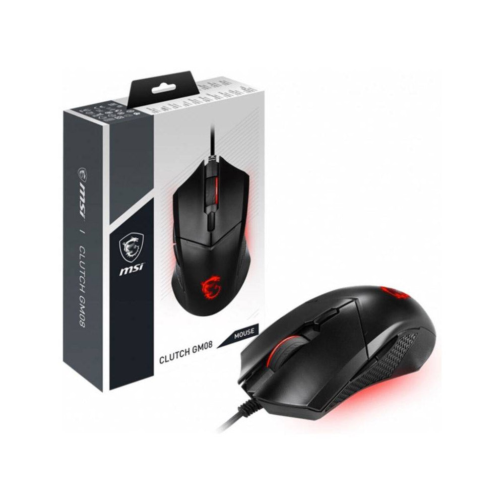 Mouse Gamer MSI Clutch GM08 4200 DPI 6 Botones Negro