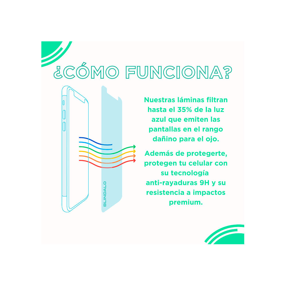 Lámina vidrio Para iPhone 11 PRO / X/ XS Blindalo